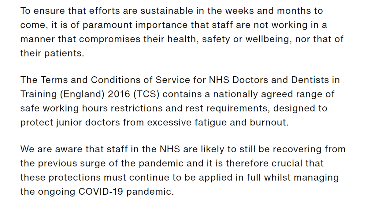 IMPORTANT update re: junior doctor rotas and the contract in England for the coming  #COVID19 surge -  @TheBMA  @BMA_JuniorDocs have published the following statement on management of rostering: https://www.bma.org.uk/news-and-opinion/statement-on-junior-doctor-rostering-and-workforce-management-during-the-second-wavePlease share with colleagues (and those in charge of rotas!)