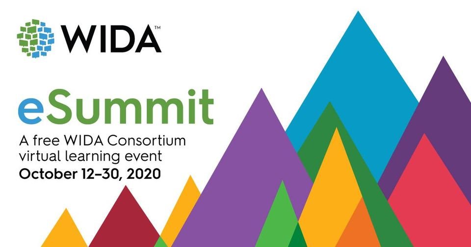 The #WIDA eSummit begins today. 
*Equity of opportunity &amp; access
*Integration of content &amp; language
*Collaboration among stakeholders
*Functional approach to language development #BuildingCapacity #GrowingSuccess4ELs #Together4ELs #wsfcsELs