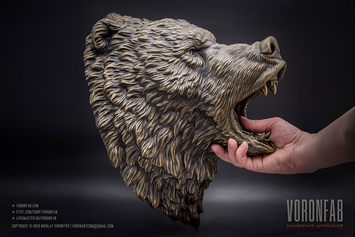 voronfab's tweet photo. Our Bear head wall #sculpture. Antique Bronze color option available at https://t.co/ZrTaGBTcGB or https://t.co/onHt1dS4N9
#bear #Grizzly  #wildlifeart #animalsculpture #wallart #artwork #art #voronfab https://t.co/LHDASd6ARc