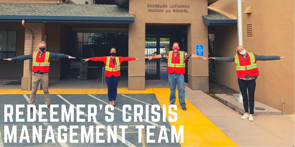 This is Redeemer’s Crisis Management Team! Nice work team. Tomorrow is the big day!