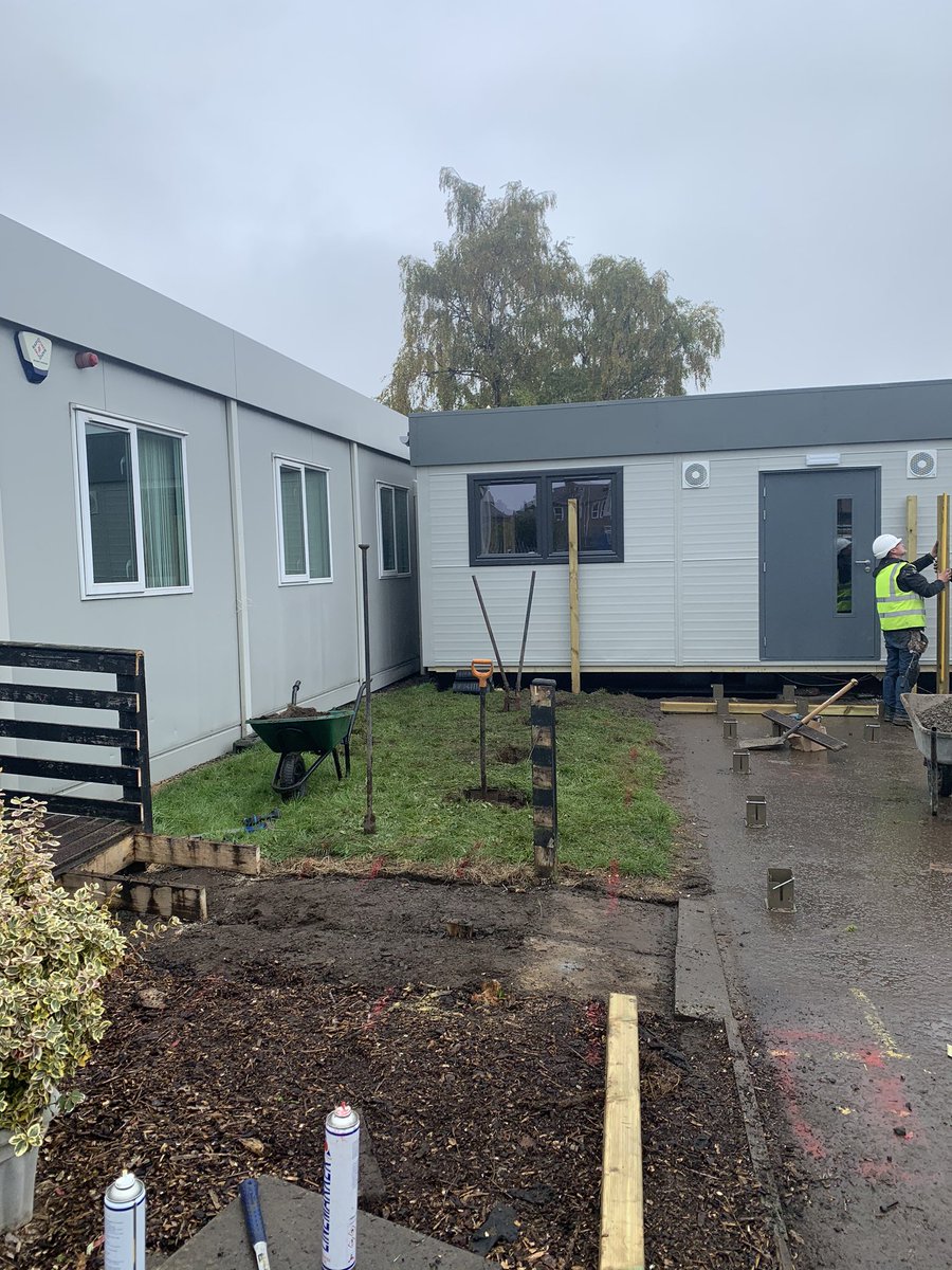 FalkirkELC's tweet photo. Lots of site visits today. Next was @NurseryStAndrew The unit is in and the refurbishment in full swing! Can’t wait to see the new completed building shortly and looking forward to kitting it out! #qualityenvironments https://t.co/ZMIxkDPMn6