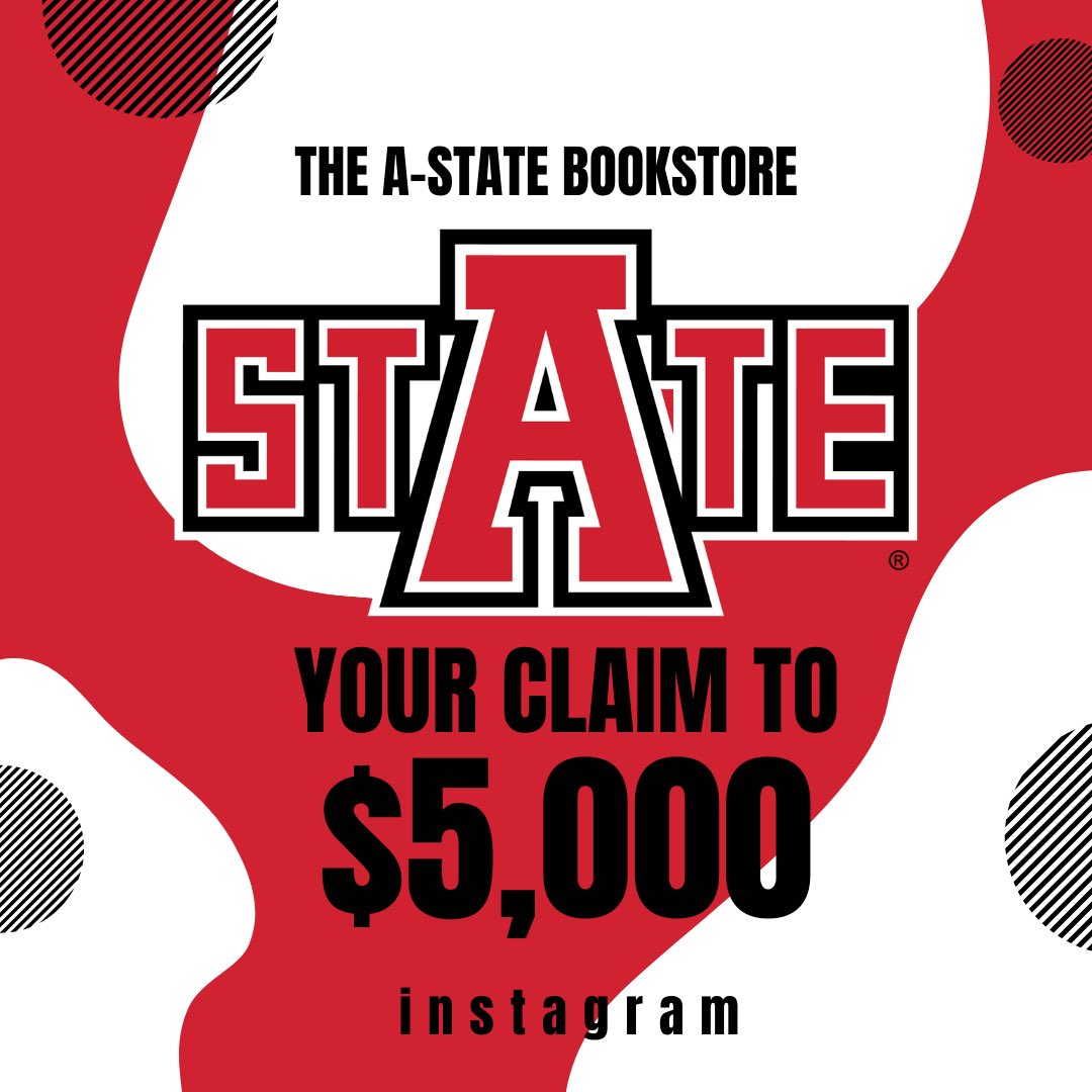 STATE YOUR CLAIM Started today! Check it out on our Instagram <a href="/AstateBookstore/">A-State Bookstore</a> #howlyes #stateyourclaim
