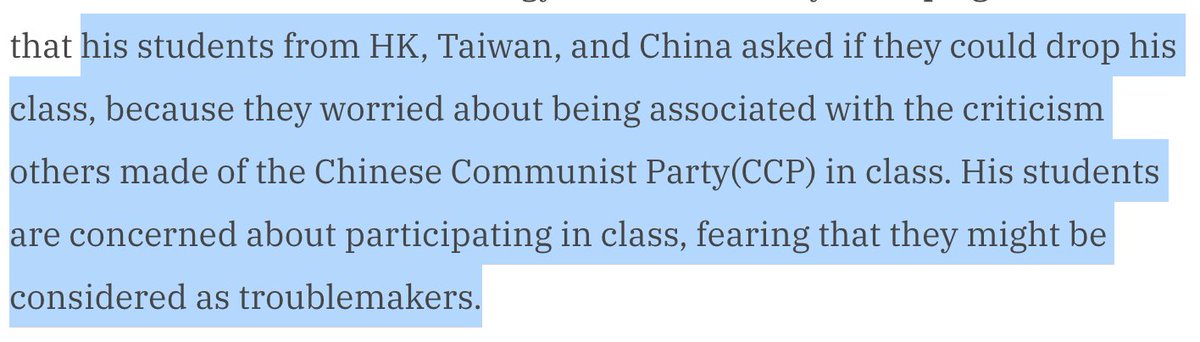 "... to express their disapproval of a Uyghur demonstration in 2018. And a lecturer in Sinology at the University of Leipzig recently told Hong Kong activist Glacier Kwong that:" 22/32