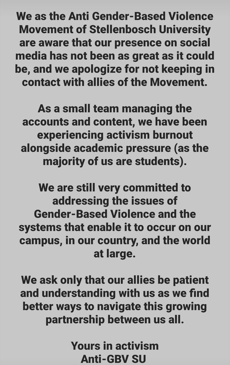 Anti Gbv Movement Su Antigbv Su Twitter