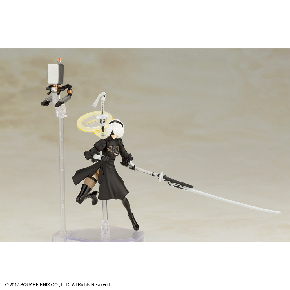 NieRGame's tweet photo. [Alert] Flight Unit Ho229 Type-B and 2B from #NieR:Automata are available to pre-order as a Plastic Model Kit!

[Analysis] Exchange parts and transform Flight Unit Ho229 Type-B into either a flight unit or a mobile unit.

[Proposal] Pre-order here: https://t.co/XX4yCOo2sB https://t.co/eEFcJQVh8k