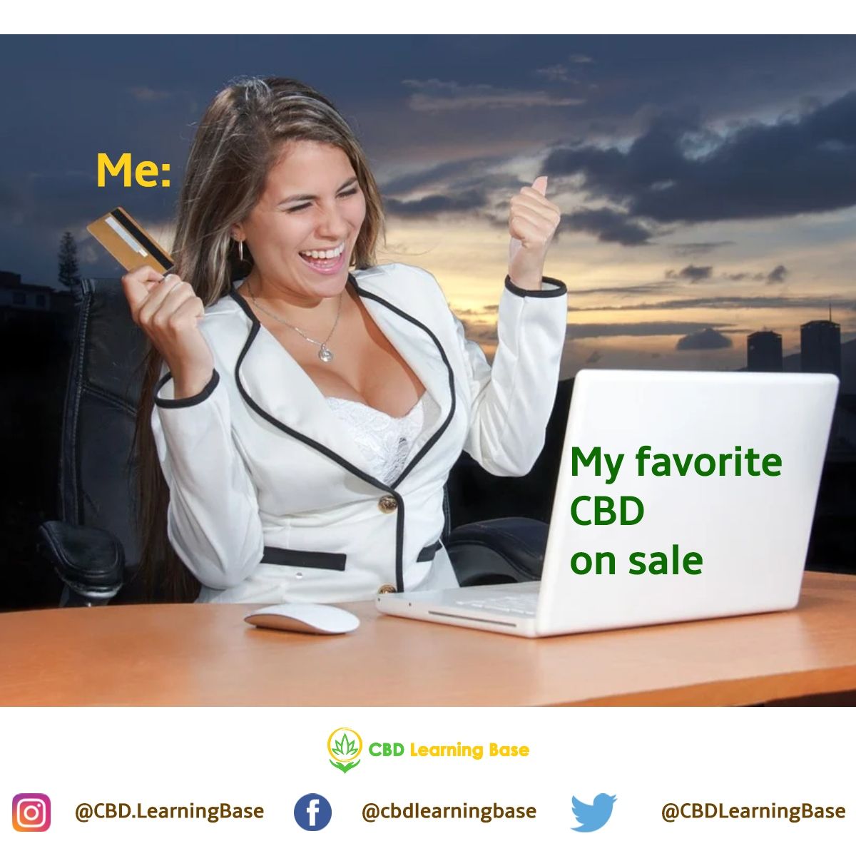 CBDLearningBase's tweet image. I gotta waste no time! 🥳 #cbdlearningbase #mememonday #cbd #cbdlife