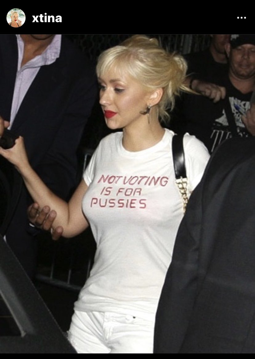 archibaldwhitwi's tweet image. Why is being crass so popular amongst these people? @xtina #vote but you don’t have to act like a trash bag to do so. #bringbackclass