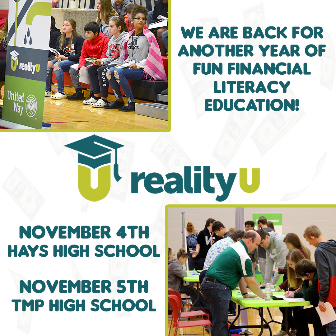 RealityU is coming up soon!!! RealityU is an interactive exercise that helps youth understand some of the “realities” involved in preparing for an employable future.