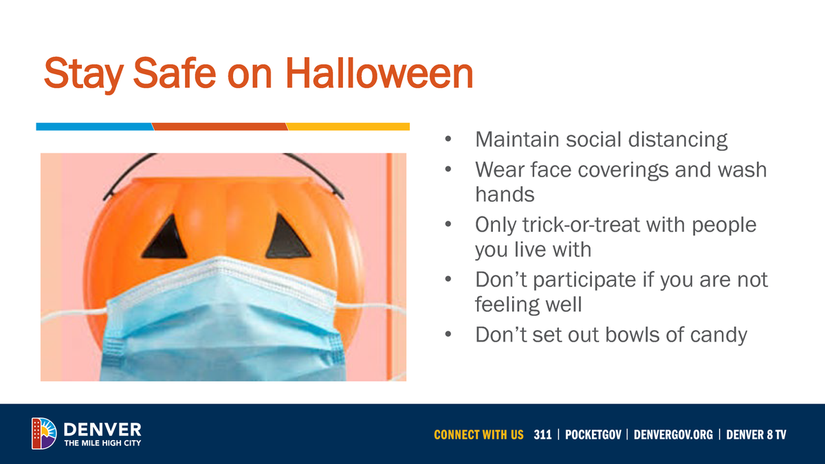 Here are some tips for celebrating Halloween this year. This is not the year to go out in large numbers.