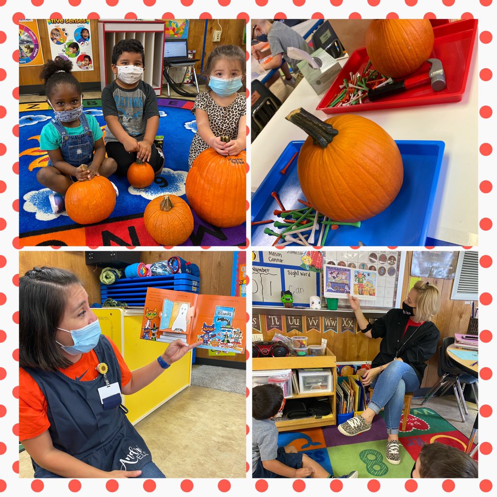 CFISDAndreELC's tweet photo. Our little pumpkins π§‘π #AndreELC #ourpumpkinpatch #earlyyears #pumpkinweek #preschoolfamily https://t.co/Y1Yu0ZW31r