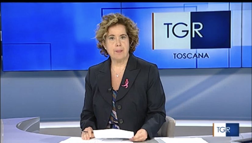 TgrRaiToscana's tweet photo. Le giornaliste e i giornalisti della @TgrRai Toscana oggi in onda con un fiocco rosa per sensibilizzare sulla prevenzione contro il tumore al seno, che ogni anno fa registrare 53mila nuovi casi in Italia. La prevenzione salva la vita #ribbonrosa #prevenzione @USIGRai @komenitalia https://t.co/3F9rfwizFQ