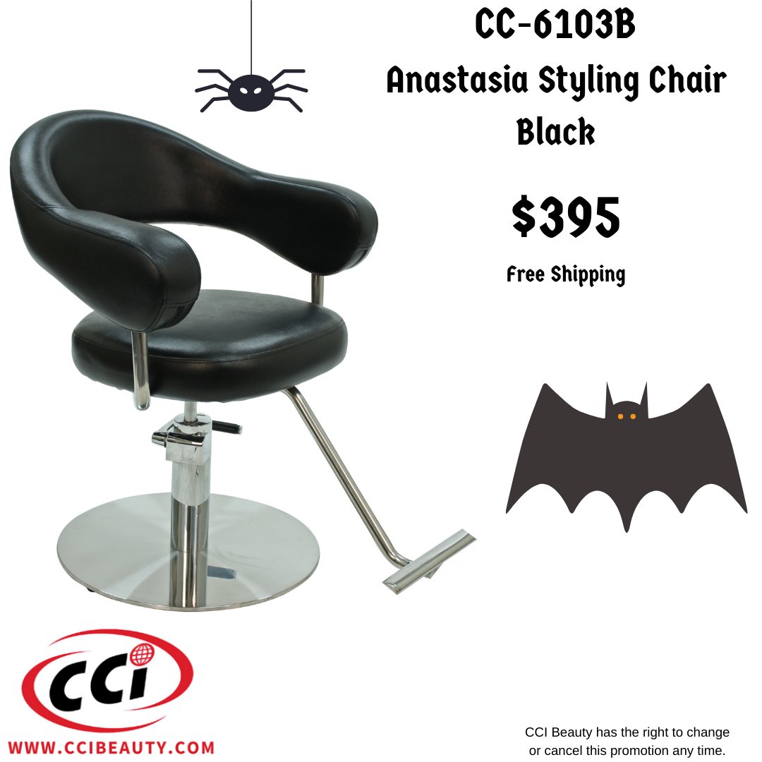 CCIBeauty's tweet photo. Don't miss out on this spooky savings for the CC-6103B Anastasia Styling chair. https://t.co/dz8TMfQokT #salonchair #stylingchair #hairsalon https://t.co/uA32n4U4Dc