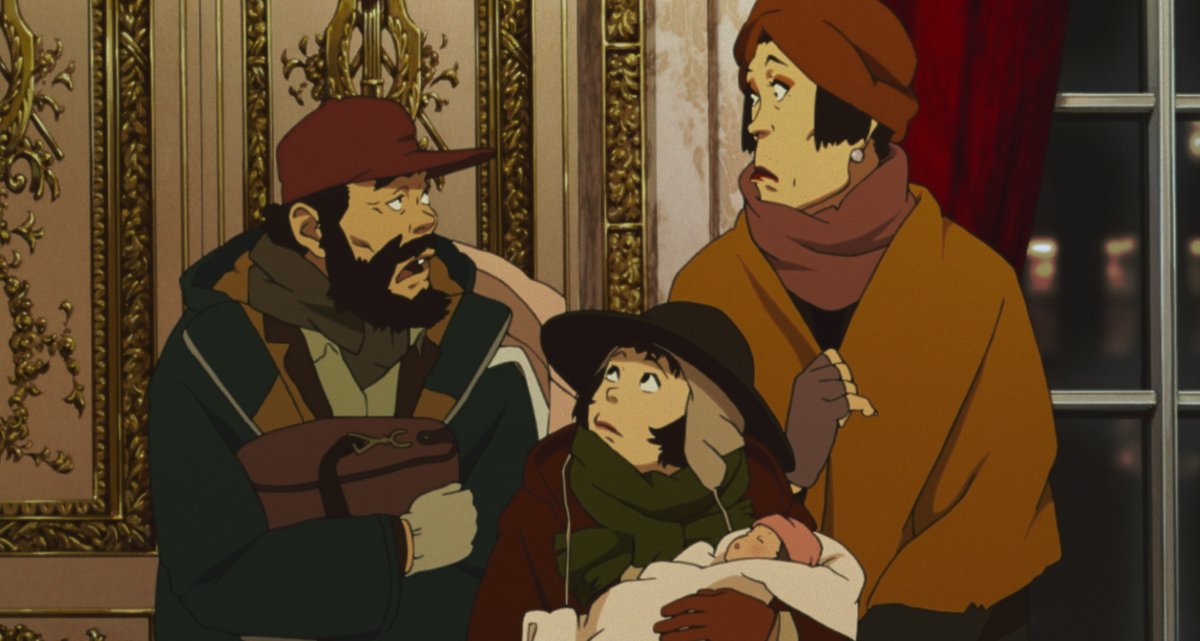 Tokyo Godfathers marks another tonal 180 as Kon presents one of the most quirky, heartwarming Christmas stories which follows 3 homeless people searching for the parents of a lost newborn baby on Christmas Eve while overcoming hardship to discover the true meaning of Christmas.