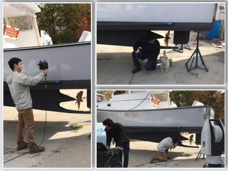ECMGlobal's tweet image. ECM is doing a 3D Scan of General Marine boat hulls. We're using the @HexagonMI #LASScanner and #SpatialAnalyzer software to define contour and details of several hulls. This data will be used for generating 3D models of selected boat designs. #boatingindustry #3dscanning