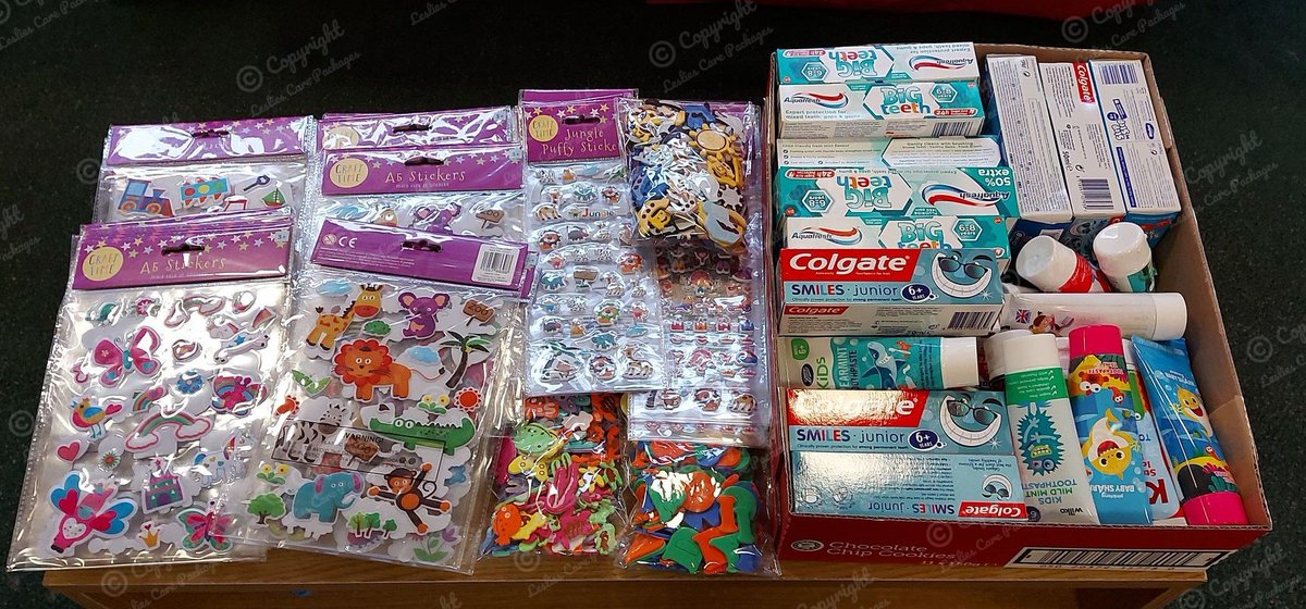 LcPackages's tweet photo. LCP is supporting children in Gambia, who have nothing #ProjectGambia
14 x Play colouring packs
8 x Rainbow pads
15 x Sticker and activity books
17 x Jumbo colouring books
5 x Wobbly eyes colouring pads
32 x Colouring pencil packs
48 x Sticker packs
3 x Foam sticker packs https://t.co/djn7Ql7HCE