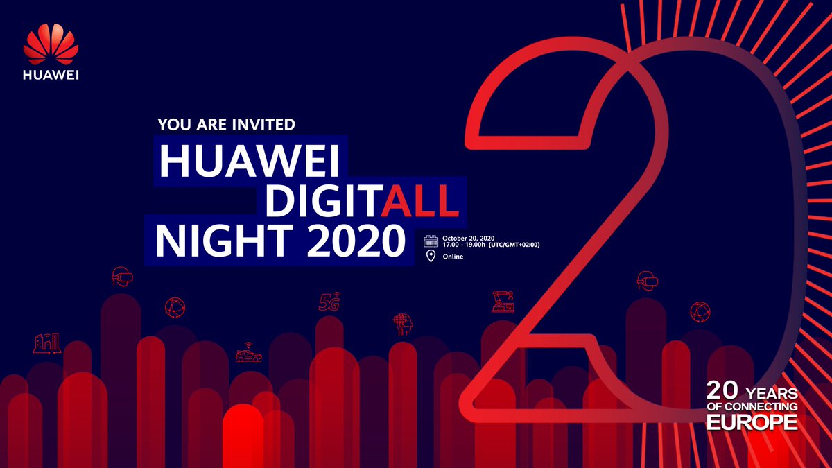 careers_huawei's tweet photo. #StayHome and save the date for the upcoming #Huawei DigitALL Night 2020 online event on 📅20th October for #students and #young professionals from across West Europe! 🌍Register now with your students' email: https://t.co/AdSFwMsO57
#DN2020 #technology #online https://t.co/XnX9QgPj8W