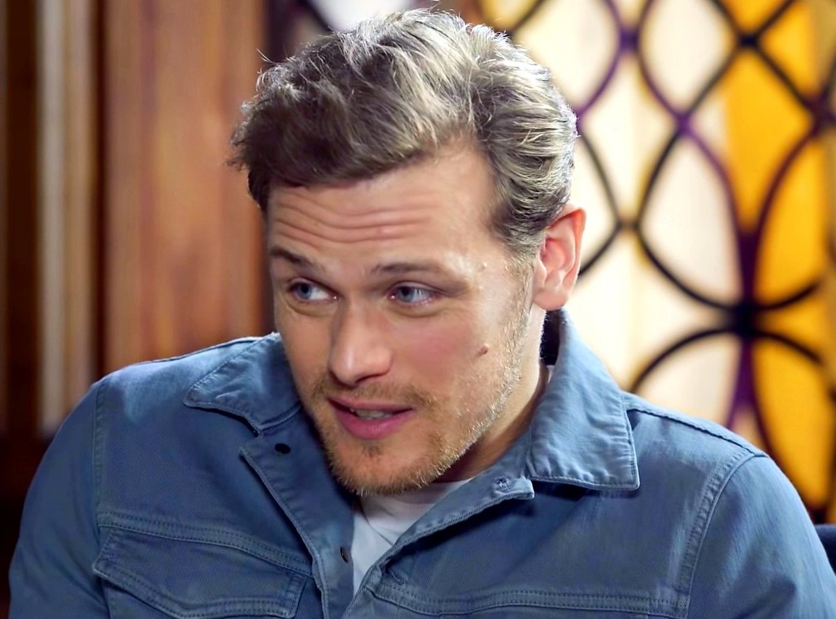 Cuteness overload! #SamHeughan