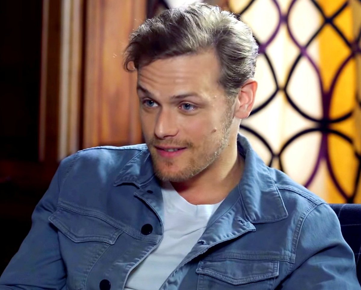 His reactions...priceless!! #SamHeughan