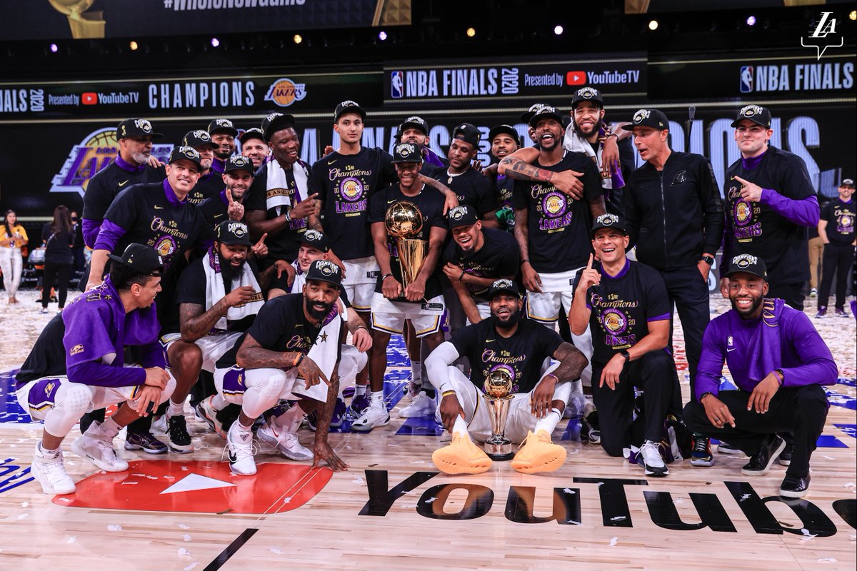 Lakers's tweet photo. We Built Different 🏆 https://t.co/cwmPxKNjLI