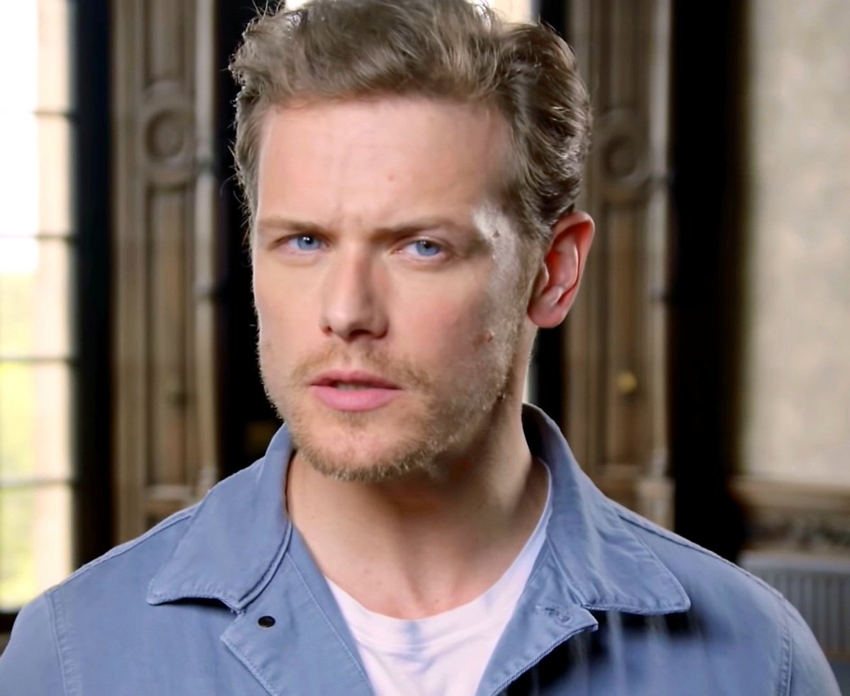 And those baby blues!! #SamHeughan