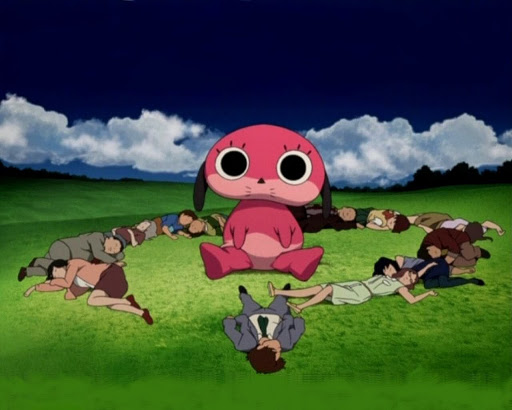 Paranoia Agent, Kon's only TV Series anime, serves as a perfect amalgamation of all Satoshi Kon-isms as well as a fascinating psychological exploration of how pop culture functions as both a scapegoat and a distraction from collective responsibility and social anxiety.