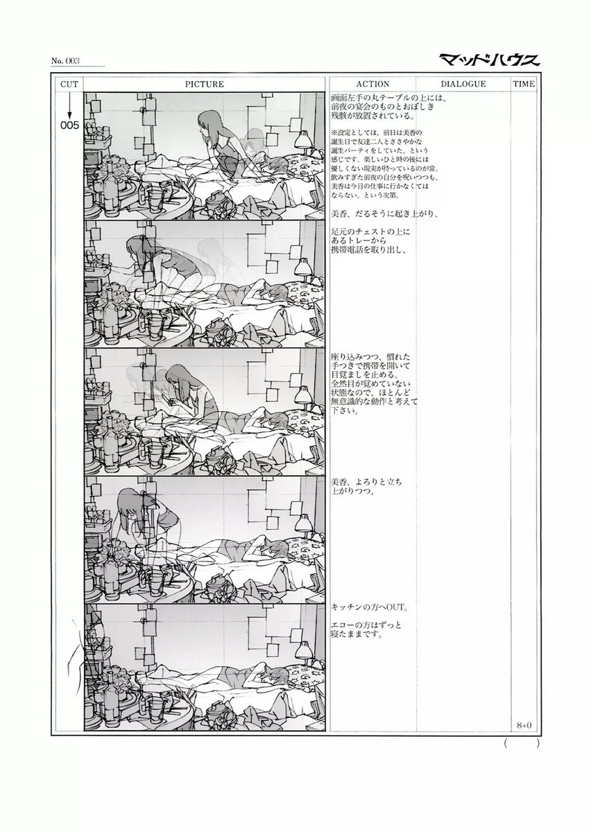 Storyboards by Satoshi Kon (今 敏):

https://t.co/0E1pSooOst
https://t.co/Hl9Z34uPCH
https://t.co/2dODPLDqHP
https://t.co/LEmSXhoY1D 