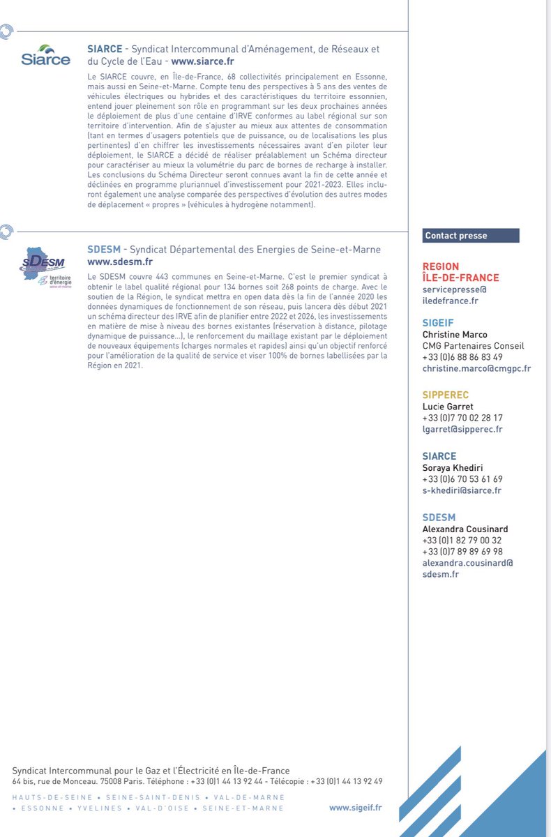 Objectif 100 000 bornes, nouvelle impulsion du #gouvernement pour le véhicule #électrique :  le Sigeif mobilisé ! #mobilité #mobiliteverte #mobilitedurable