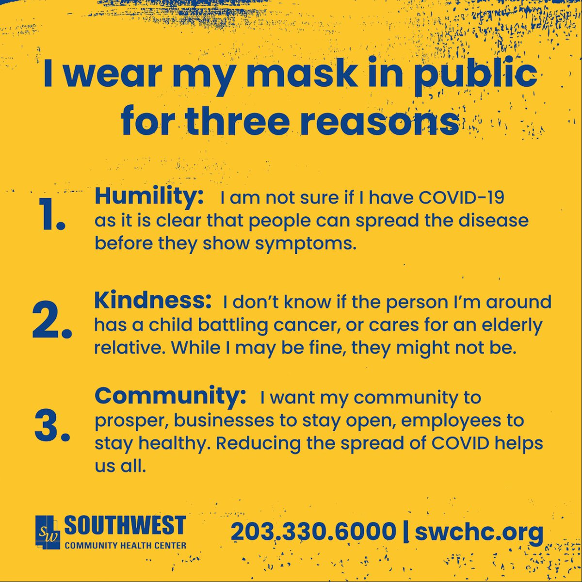 Wear a mask and protect the people you love.

#ValueCHCs #maskup #stopthespread #COVID19 #caringforourcommunity  #bridgeportct