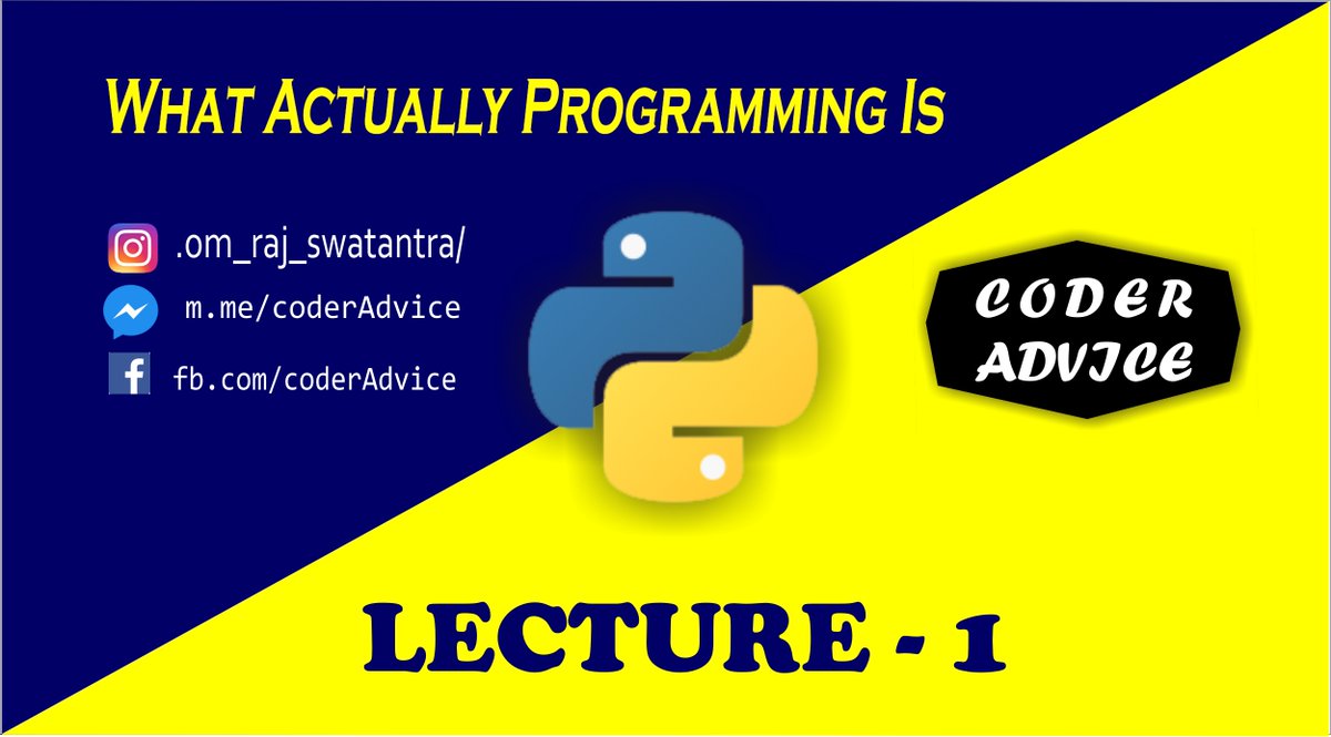 AdviceCoder's tweet image. Check out About #programming 
 bit.ly/3dig63o

#Python #pythonprogramming  #Python3