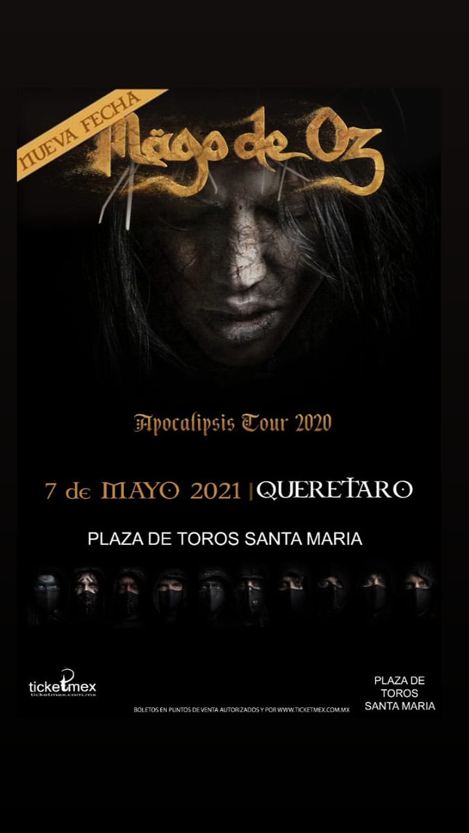 ticketmexcommx's tweet photo. Ya hay nuevas fechas para 2021 @MAGODEOZOFIC 
Sus boletos ya adquiridos serán válidos para las nuevas fechas https://t.co/LJ79jMya2r