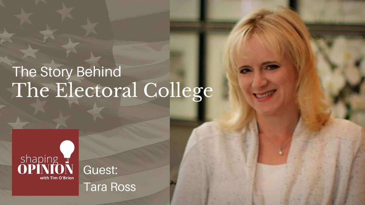 What's the story behind the #ElectoralCollege? We talk with one of the country's experts on the topic, @TaraRoss 
shapingopinion.com/the-story-behi…
#newpodcast #History #AmericanHistory #Politics #Election2020 #TheElectoralCollege #PoliticalPodcasts #HistoryClass #SSchat #historychat