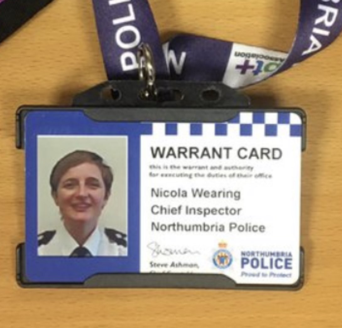 NORTHUMBRIA POLICE have the force name on there a couple of times just so as you don’t forget