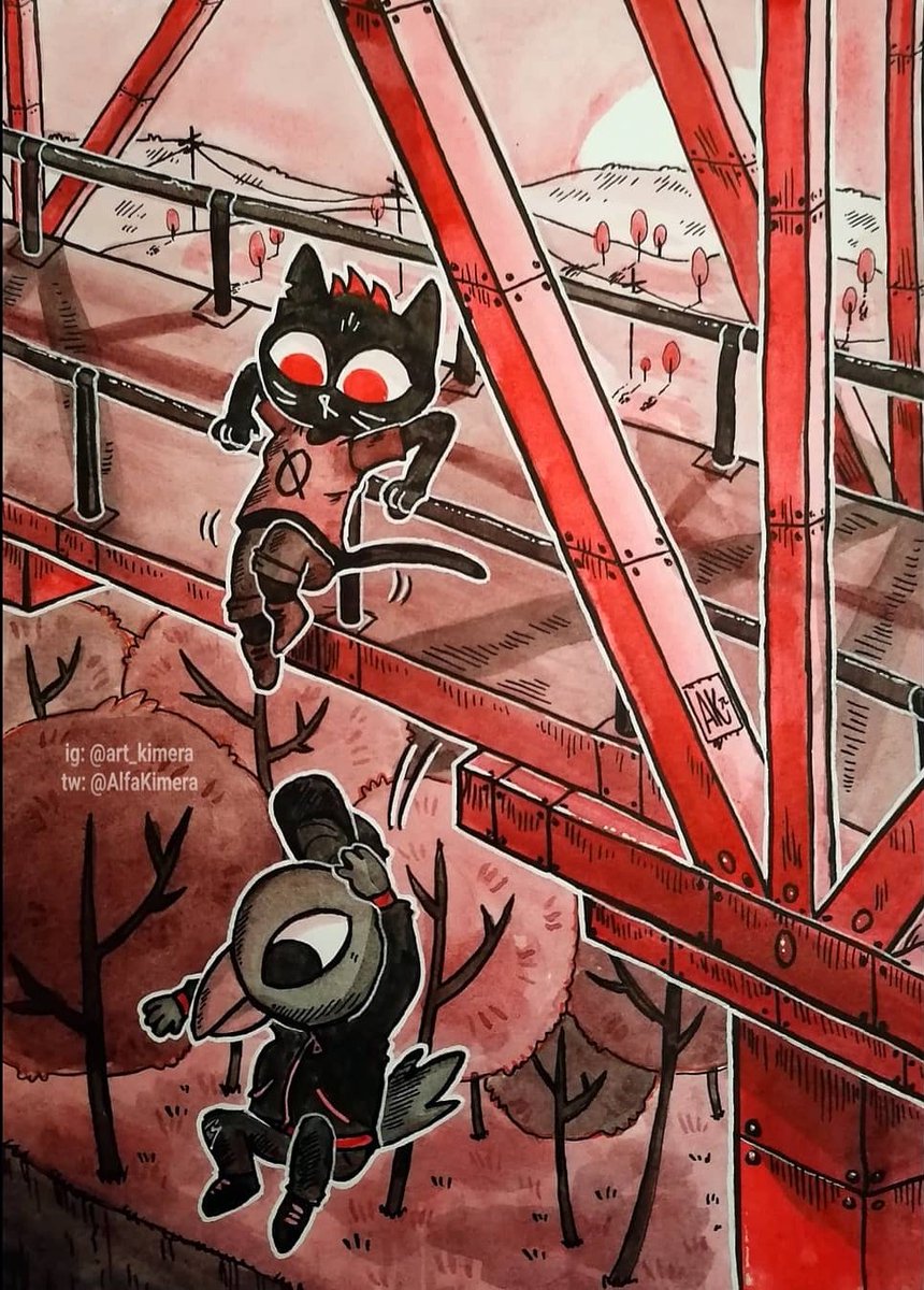  #Maetober2020 day 12: Fall"Germ's secret place"  #nitw  #nightinthewoods  #drawtober  #drawtober2020  #artober  #Artober2020  #inktober2020  #inktober