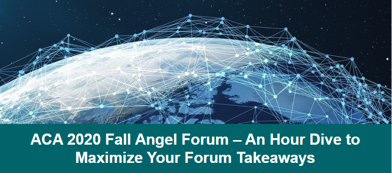 Join ACA this Wednesday for an advance look at the thought leaders and discussions we have planned for the #ACAAngelForum. <a href="/Ted_Zoller/">Ted Zoller</a> will preview “The Dealmakers’ Algorithm” detailing the game-changing perspectives on the startup ecosystem. Register now! ow.ly/fDc750BQjlR
