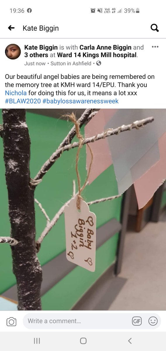 Just a little thank you from one of the ladies who asked for a message to be added to #BLAW2020 tree <a href="/kathryn_nuttall/">Kathryn Nuttall</a> @SFHT