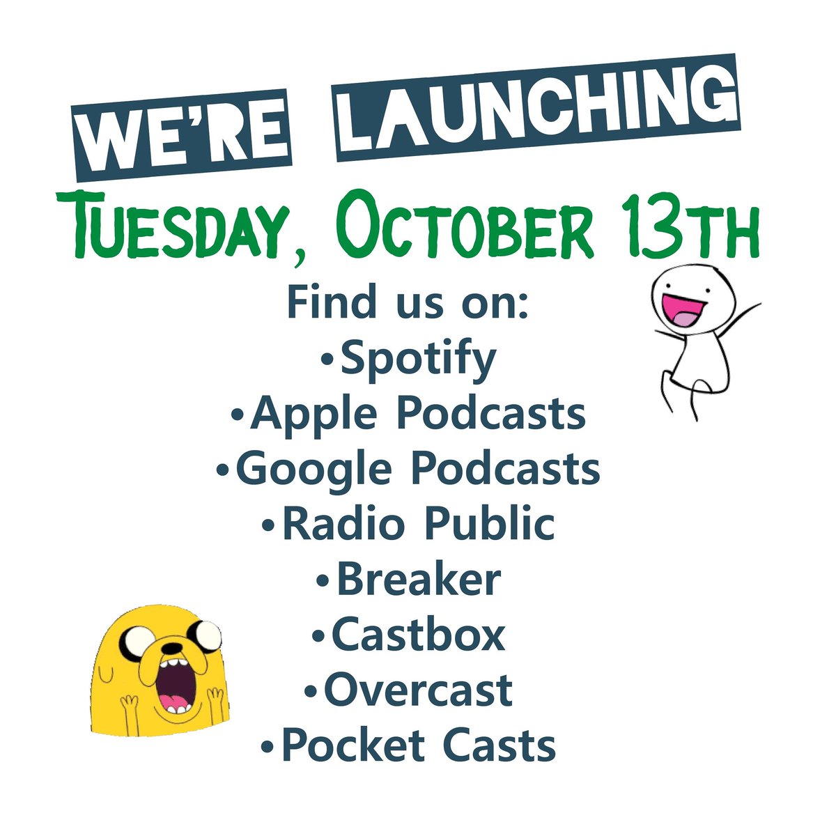 Random_InTandem's tweet image. We're finally launching Random in Tandem TOMORROW! We'll have three episodes available and new ones released every Tuesday 🙌🏼

Can't believe it's time to get this adventure officially off the ground!

#podcasts #PodcastRecommendations #podcasters #newpodcast #apple #Spotify #fun