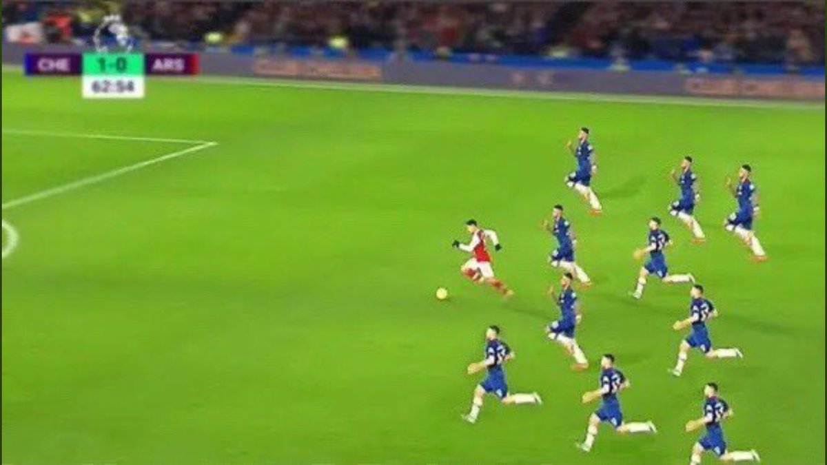 What Arsenal fans think that Martinelli goal looked like