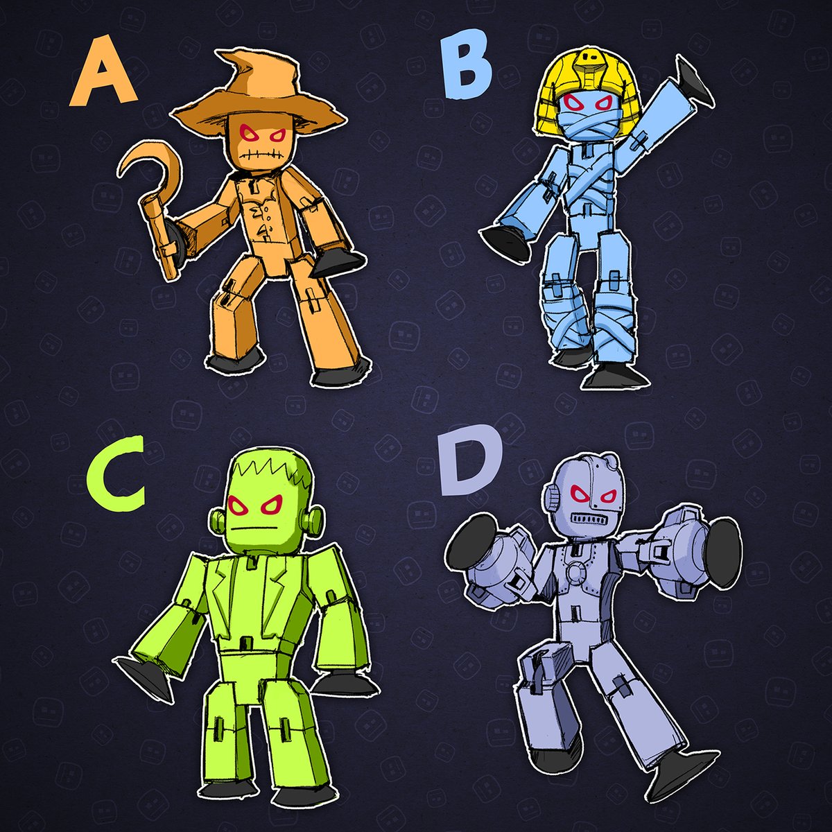 stikbot monsters look under the bed if you dare