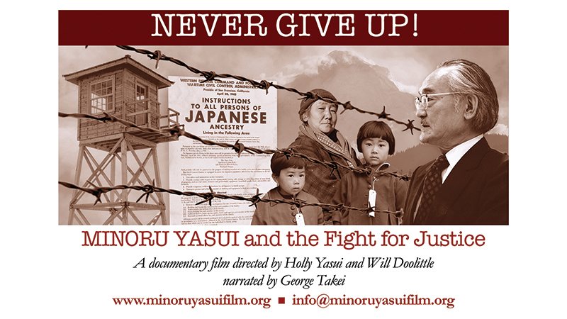 Happening today, Mon. Oct 19 from 1-2pm PST!! Join a moderated discussion w/ Peggy Nagae &amp; George Nakata in celebration of Minoru Yasui's life-long civil rights work. Hosted by Minoru Yasui Fellows: Anne Marie Burke &amp; Gabe Naganum. #MinoruYasui #UOLawAlum fal.cn/3aSvB