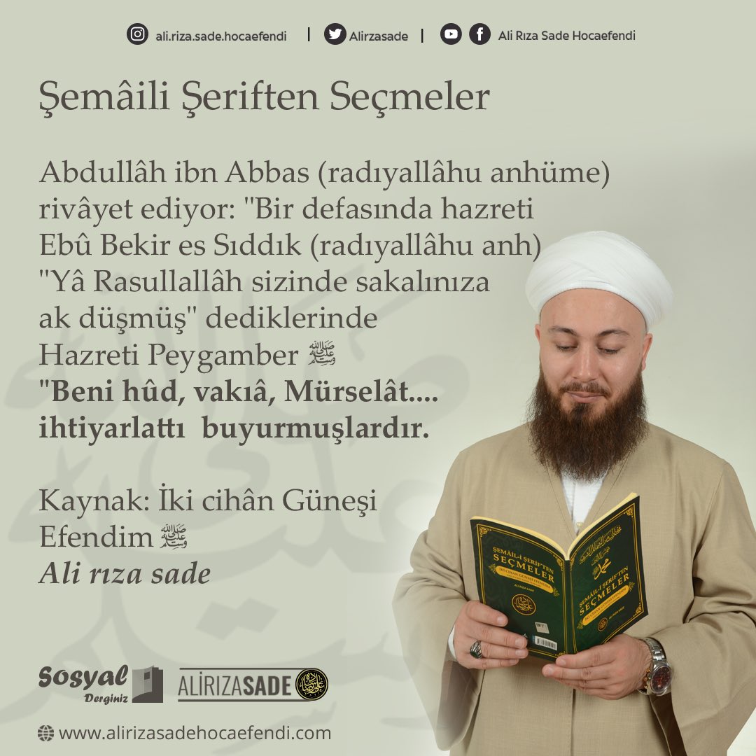 Alirzasade's tweet photo. #alirızasadehocaefendi #fıkıh #kelam #peygamberefendimizinsünnetleri #siyer #rasullahﷺ #kuranıkerim #arapça #din #islam #müslüman #rasullah #dinibilgiler #keşfet #allahiçin #vaaz #cami #hutbe #sünnet #ehlisünnetvelcemaat https://t.co/b1dqAMQtuT