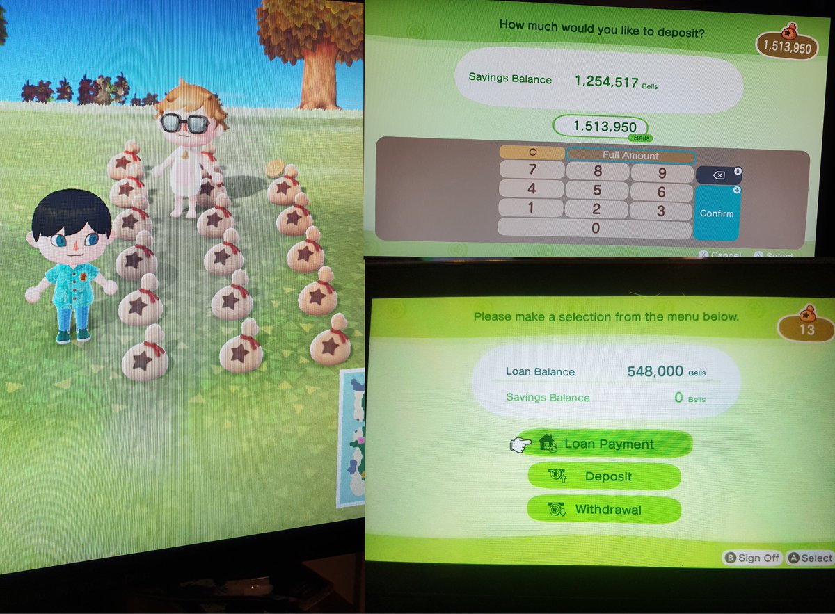 SuperiorAsla's tweet photo. Another Nook Bank Account ruined😘

Another ~1,500,000 bells🔔 bring me up to 2.7million in less than two weeks of owning the game😏

Never pay off your loan and edge💦to your puny balance~😈⏬📉

#2dfd #virtualfindom #findom #humanatm https://t.co/iIVF6ObEl5
