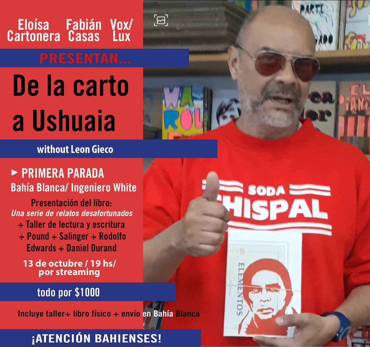 Amigas, amigos y amigues de Rosario. Mañana martes 13, a las 19 hay taller con Fabián Casas por streaming. 
Miren el flyer con la info...

Gracias <a href="/MauricioMaronna/">Mauricio Maronna</a> por difundir nuestro trabajo 💖
