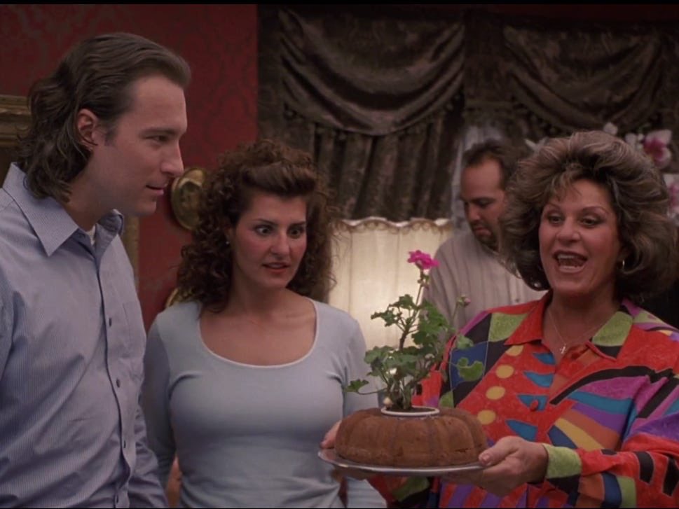  My Big Fat Greek Wedding (2002), which tells the tale of a Greek woman struggling between falling in love with a foreigner and her family's acceptance 