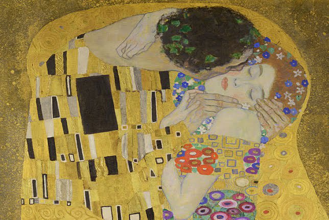 Bash and Mary as 𝒯𝒽𝑒 𝓀𝒾𝓈𝓈 by Gustav Klimt: The lovers appear in an unbreakable embrace, yet despite the fact they are intertwined on a flowerbed they are also on the edge of an abyss, threatening to disappear forever