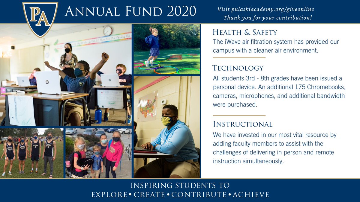 pulaskiacademy's tweet photo. Our #PAAnnualFund is critical to our Mission to inspire students to explore, create, contribute and achieve in spite of the challenges we face as a community! We hope that you share our Bruin Pride in all of the #PAProgress we have achieved together.
https://t.co/jNM4ikantf https://t.co/oKUIDAmWSr