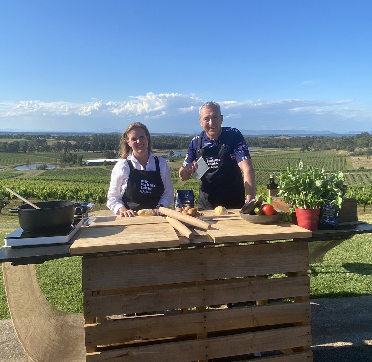 We are live with <a href="/MarkBeretta/">Mark Beretta OAM</a> on <a href="/sunriseon7/">Sunrise</a> coming to you from the gorgeous <a href="/AudreyWilk1866/">Audrey</a> in Hunter Valley Wine Country!  Tune in to <a href="/Channel7/">Channel 7</a> now!