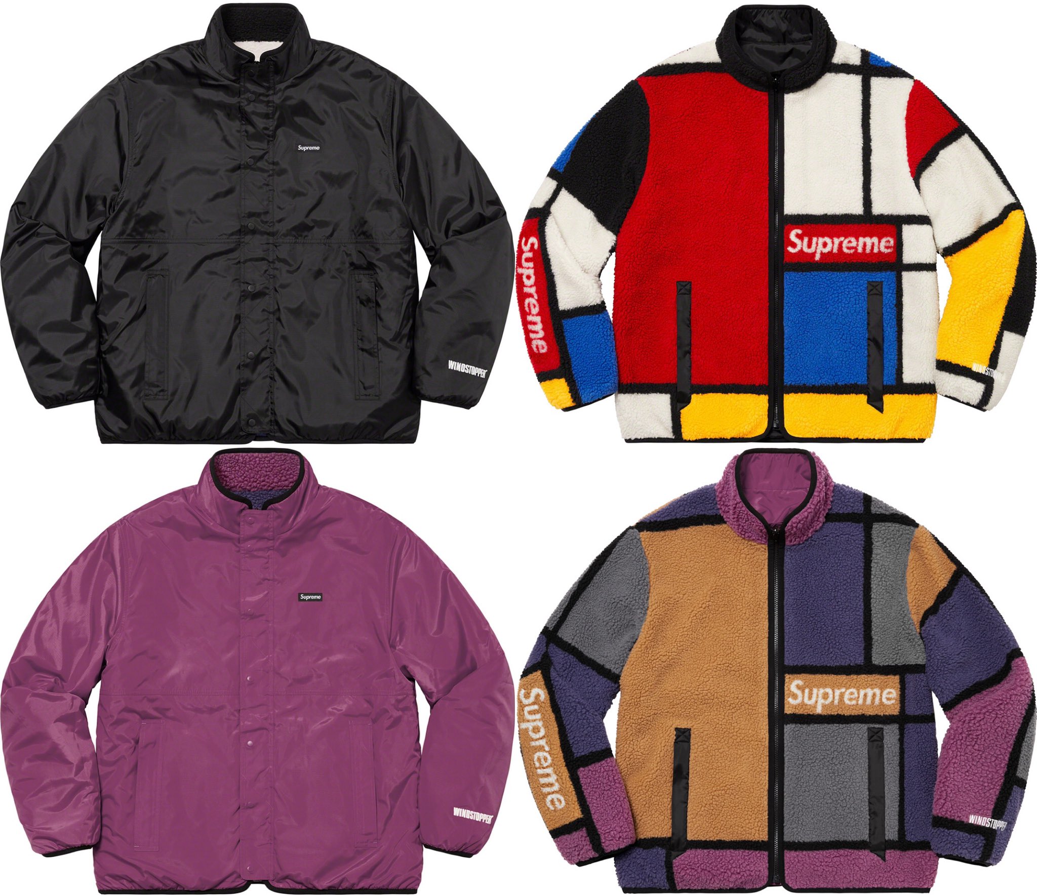 ルフリース Supreme - Reversible Colorblocked Fleece Jacket Mの通販 by たろ's shop
