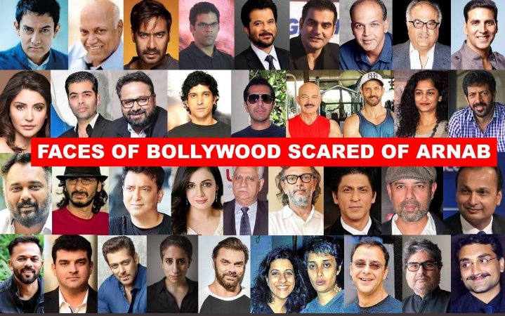 MayankG83076053's tweet photo. Whole Bollywood against Arnab Goswami. I stand with Arnab and you?         #BollywoodScaredOfArnab https://t.co/HsYikfkR48