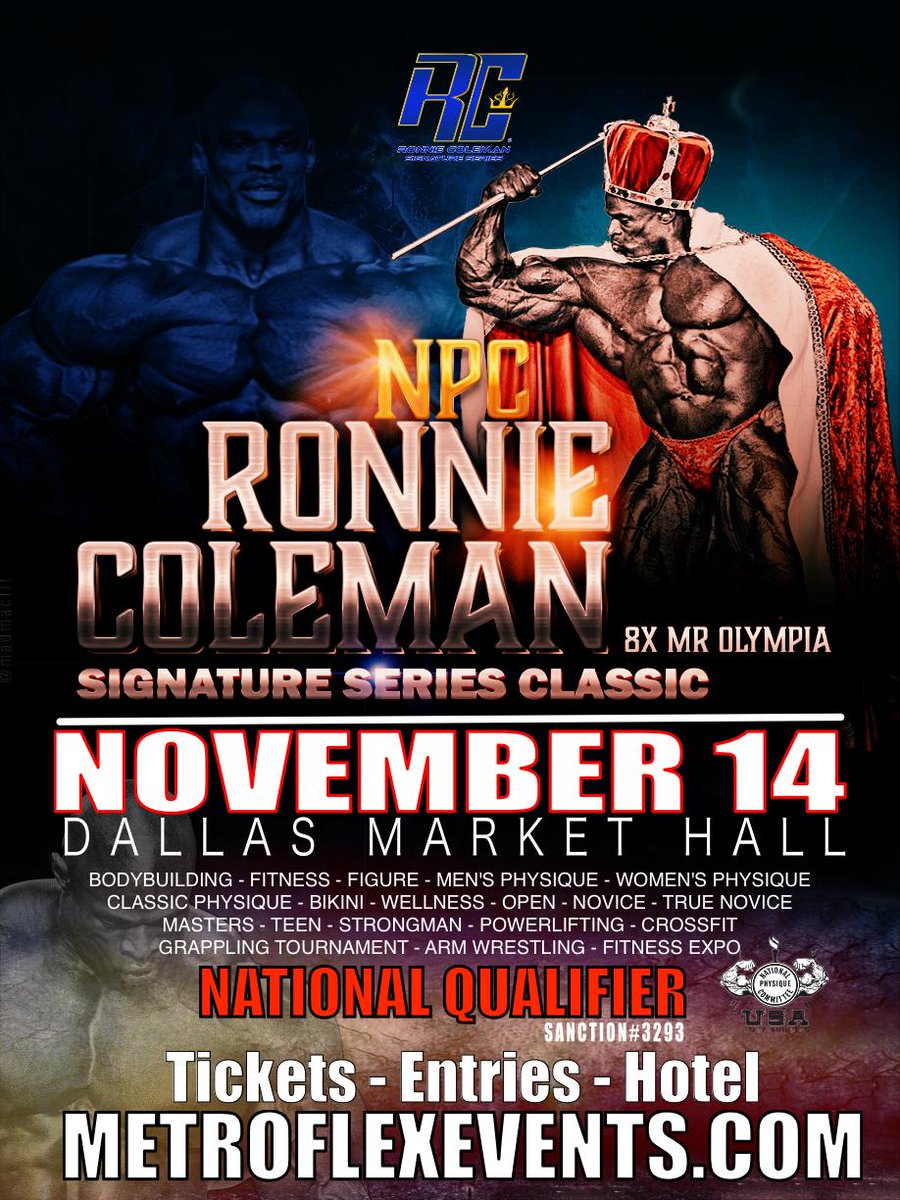 NPC Ronnie Coleman Classic - November 14 conta.cc/34M6wlo