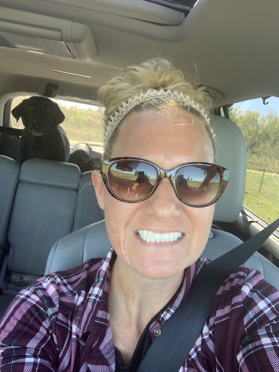 HeatherRMeadows's tweet photo. I never have to ride alone thanks to this sweet girl! Ruby rode along for my quick trip in for holiday schedule sign up. #bestdogever #livesforcarrides  #alwayswantstogo https://t.co/0l12C8EXu0
